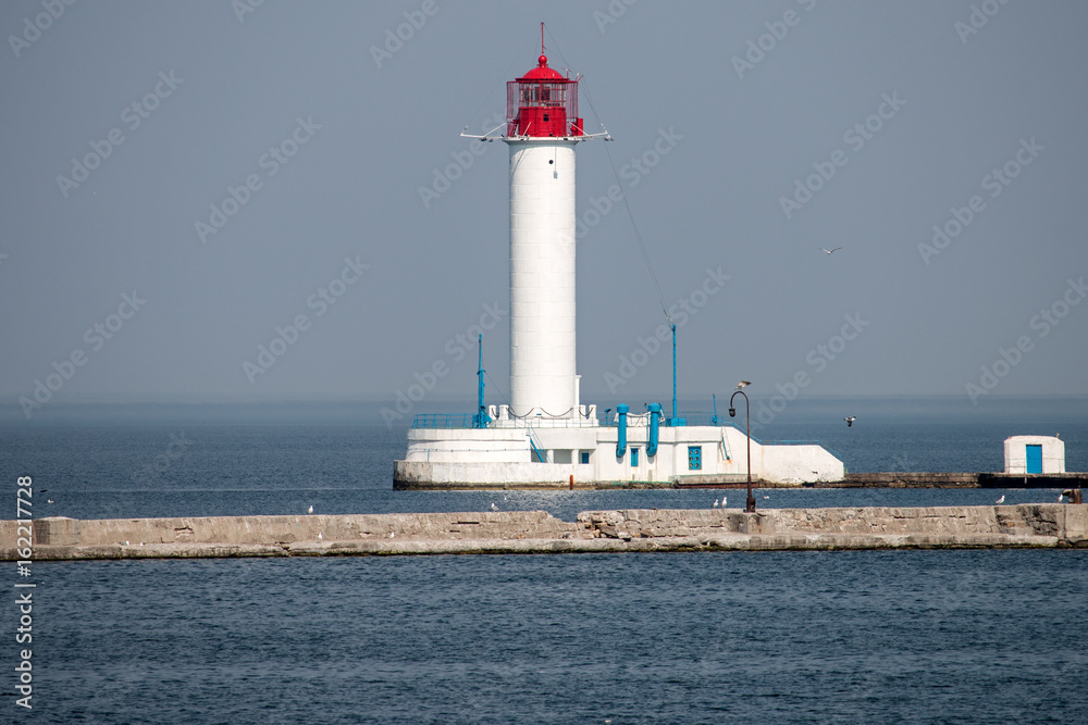 Lighthouse in the gulf of Odessa Lighthouse in the gulf of Odessa