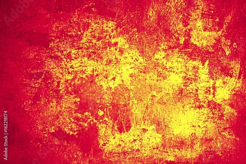 Grunge Wand rot gelb