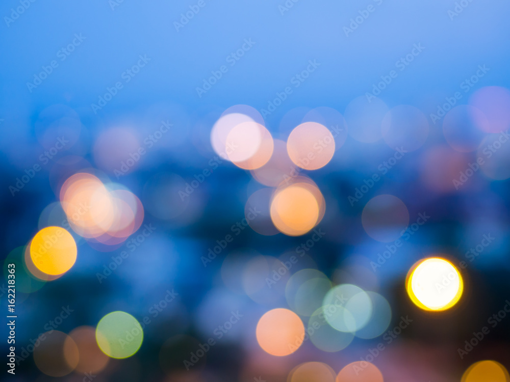 Abstract blurred light bokeh