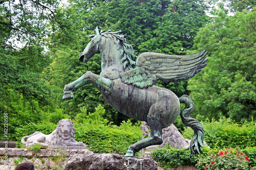 Pegasus fountain in the Mirabell Garden, Salzburg
