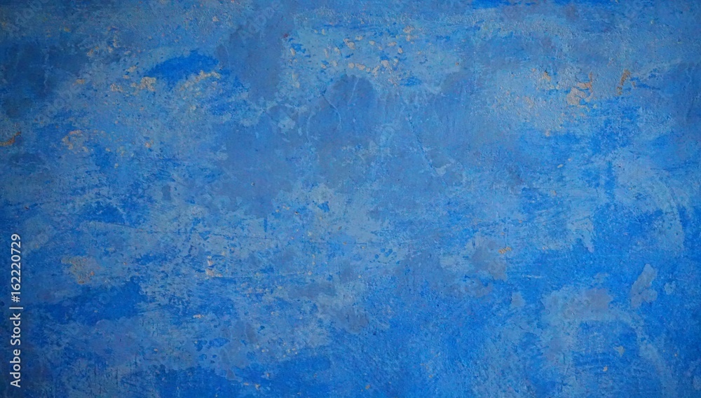 Alte blaue Mauer mit Flecken als Hintergrund