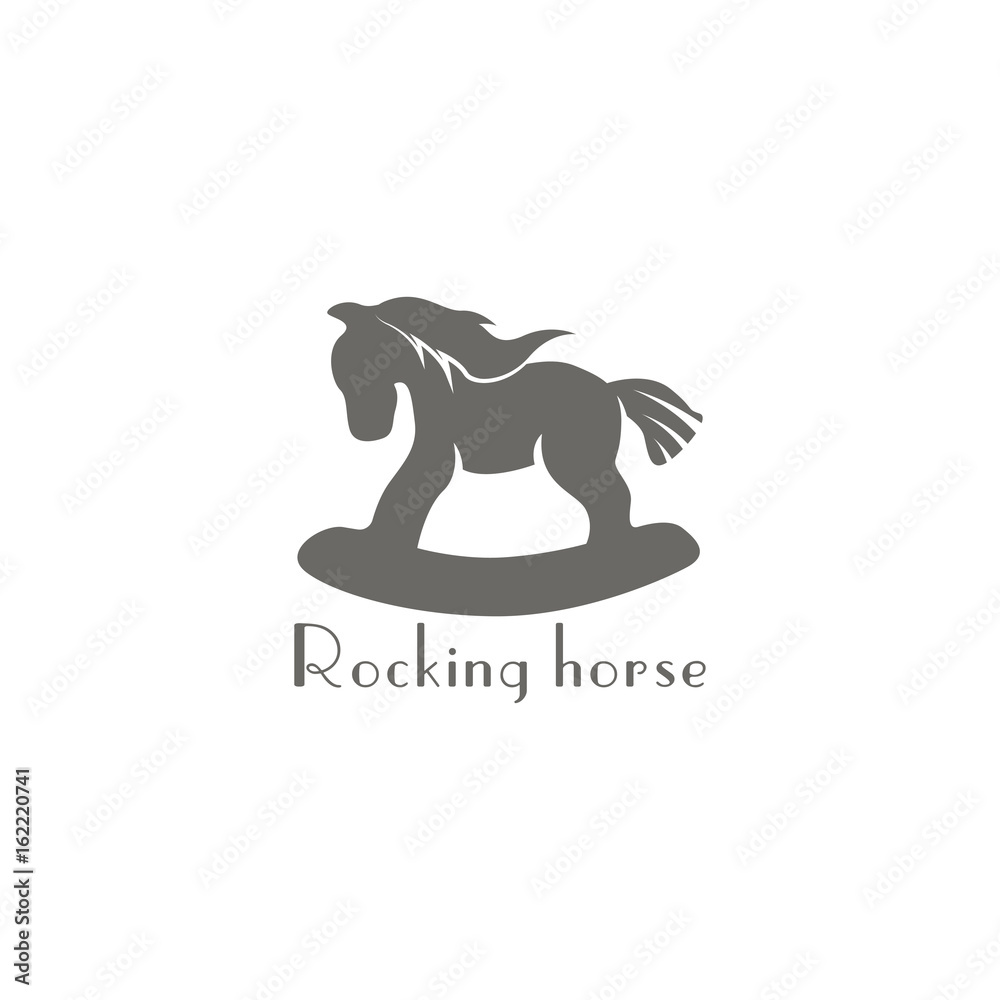 Fototapeta premium Rocking horses icon image