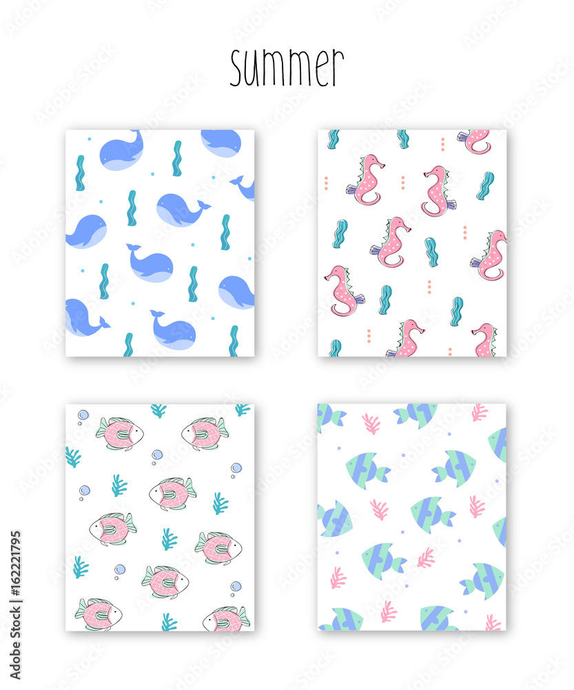 Summer pattern illustration