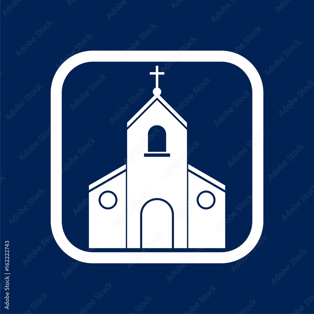 Church Icon Flat Graphic Design - Illustration Church Icon Flat Graphic Design - Illustration
