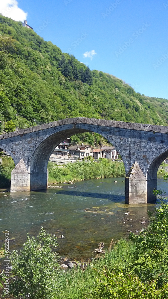   bridge Ganda in Morbegno, Valtellina in Italy