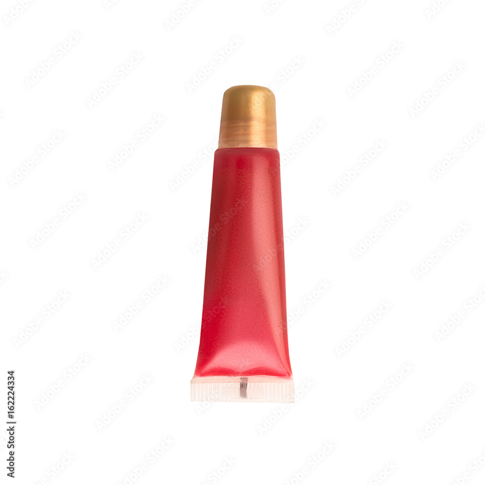 Close up of lip gloss, isolated on white. Close up of lip gloss, isolated on white.