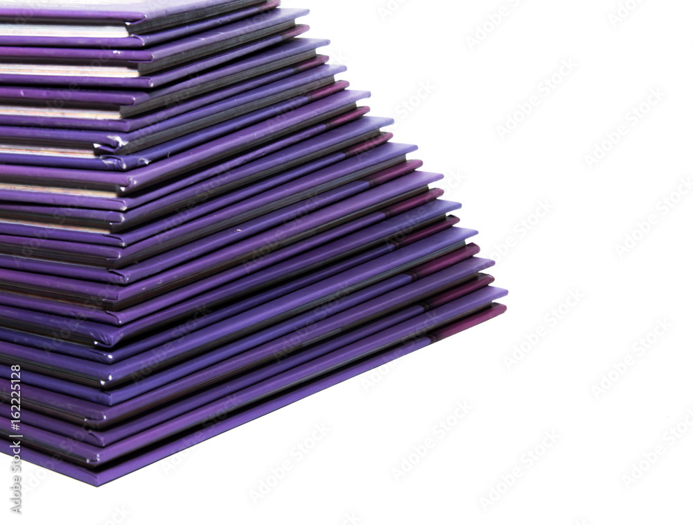 A stack of lying books on a white background A stack of lying books on a white background