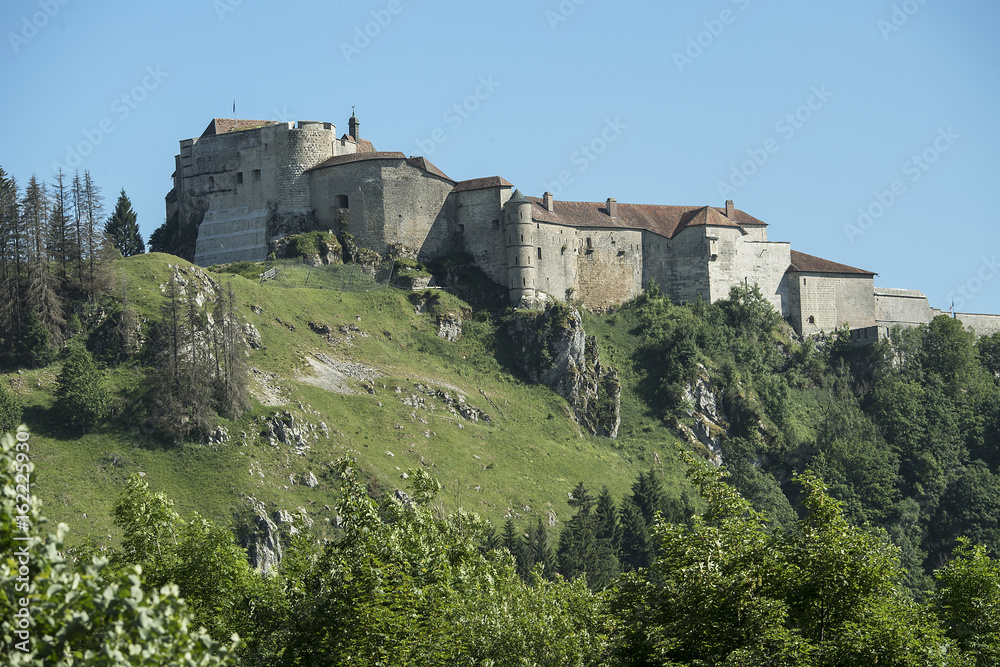 Festung im Vallée de Joux bei Pontarlier, Jura, Frankreich