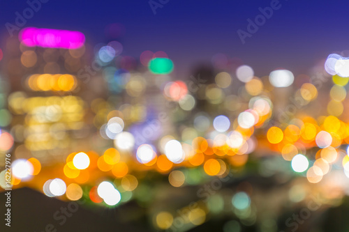 Photography Blurred city light background, Abstract colorful bokeh light background