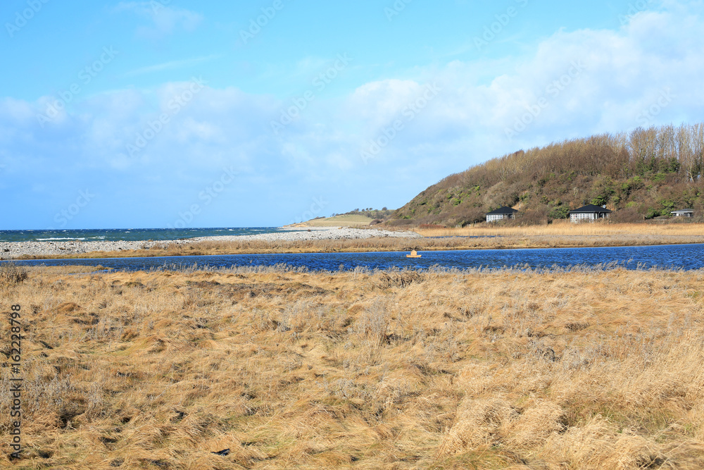 Idyllic seaside on Fyn Island, Denmark