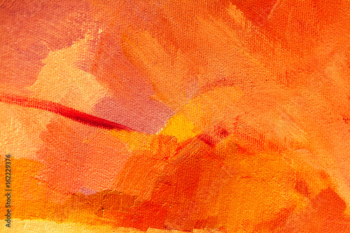Fototapeta Naklejka Na Ścianę i Meble -  abstract oil paint texture on canvas, background