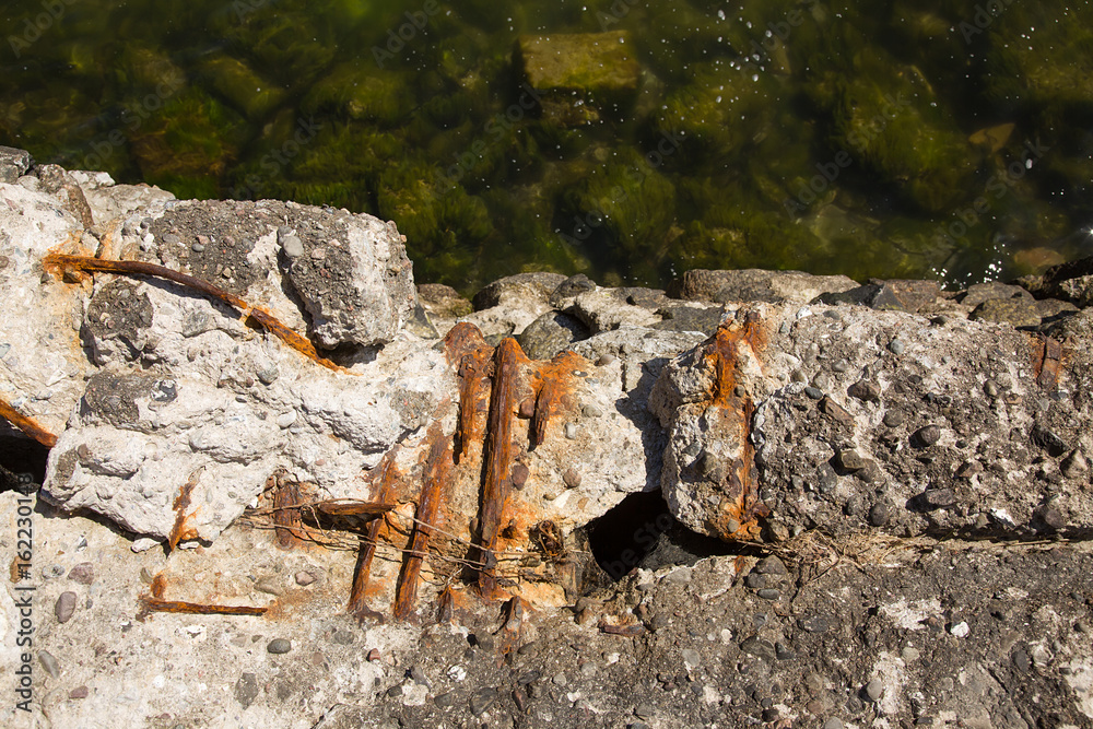 Fototapeta premium ruins in prora at baltic sea from nazi past