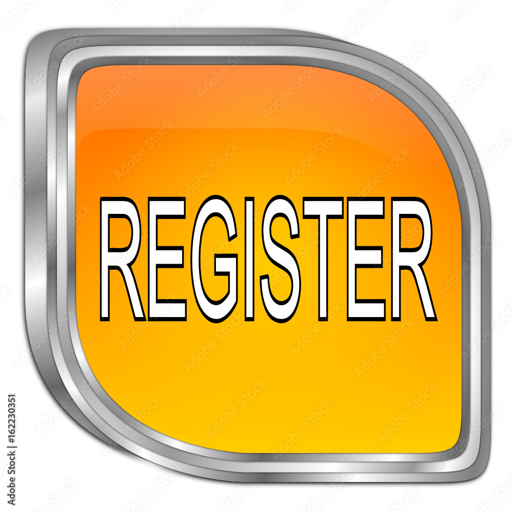 Register Button 3D illustration Adobe Stock