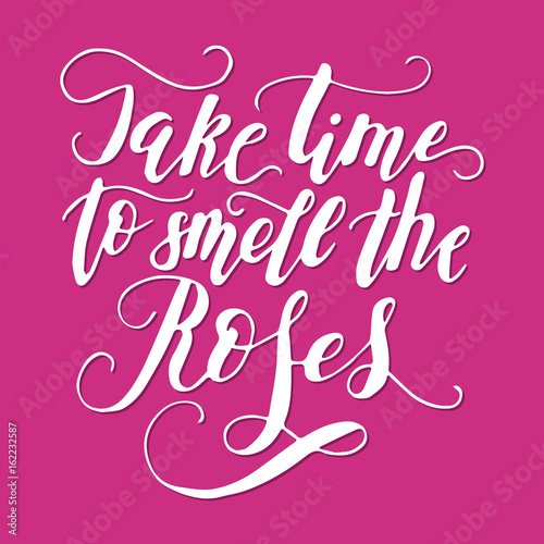 Vector lettering summer card. Handdrawn positive unique calligraphy.