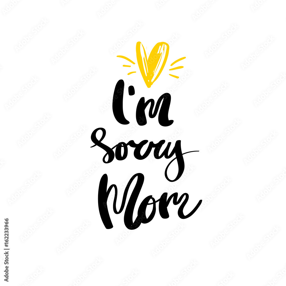 Conceptual handwritten phrase oops i am sorry handdrawn lettering design Conceptual handwritten phrase oops i am sorry handdrawn lettering design