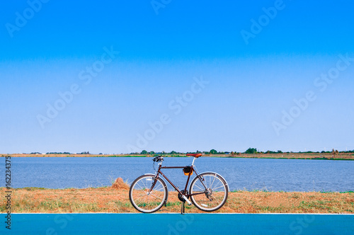 Bike by the lake