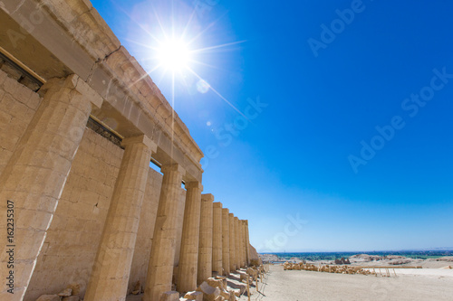 The temple of Hatshepsut near Luxor in Egypt