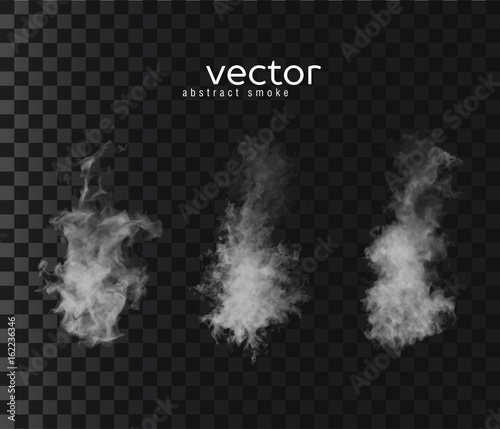 Vector illustration of smoky shapes.