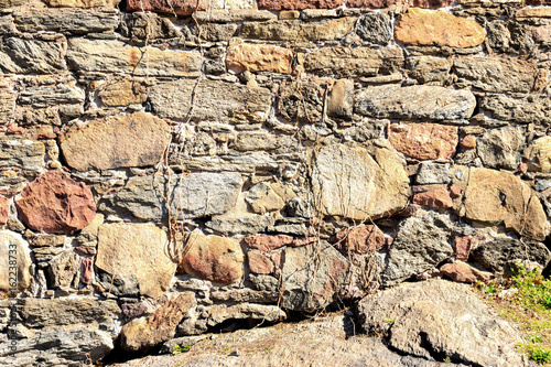 Картината върху платно Wall of Blockhouse No. 1 in Central Park -New York City