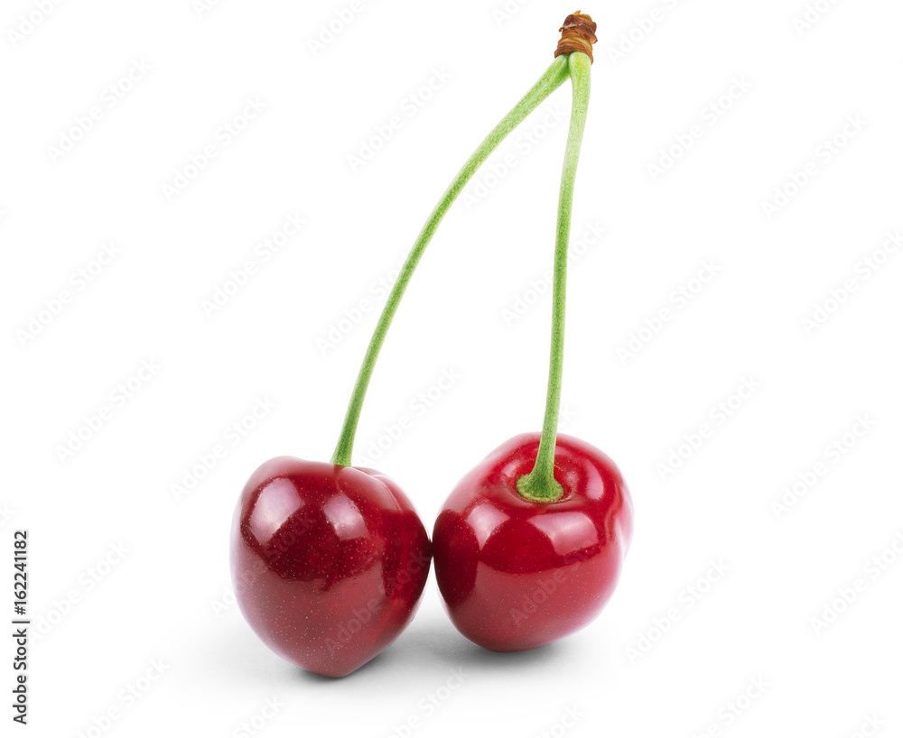 Cherry on a white background Cherry on a white background