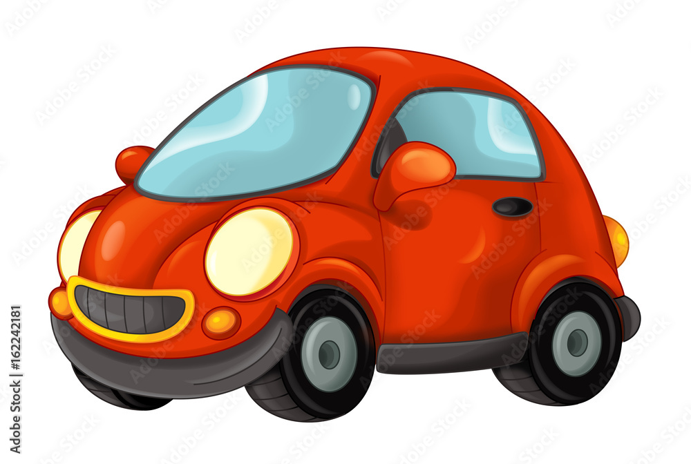 Cartoon car isolated illustration for children Cartoon car isolated illustration for children