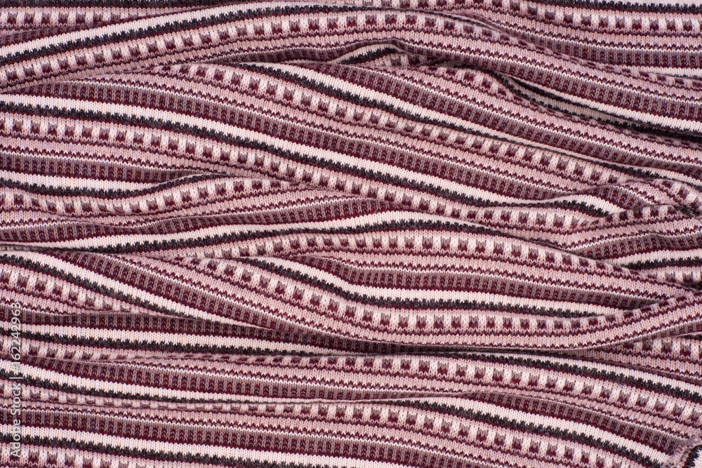 Fabric with a striped texture closeup. Fabric with a striped texture closeup.