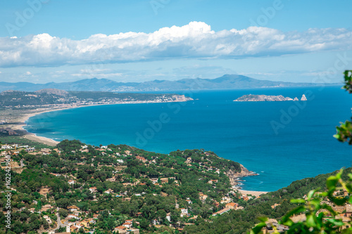 View from the Begur hill, Costa Brava, Spain