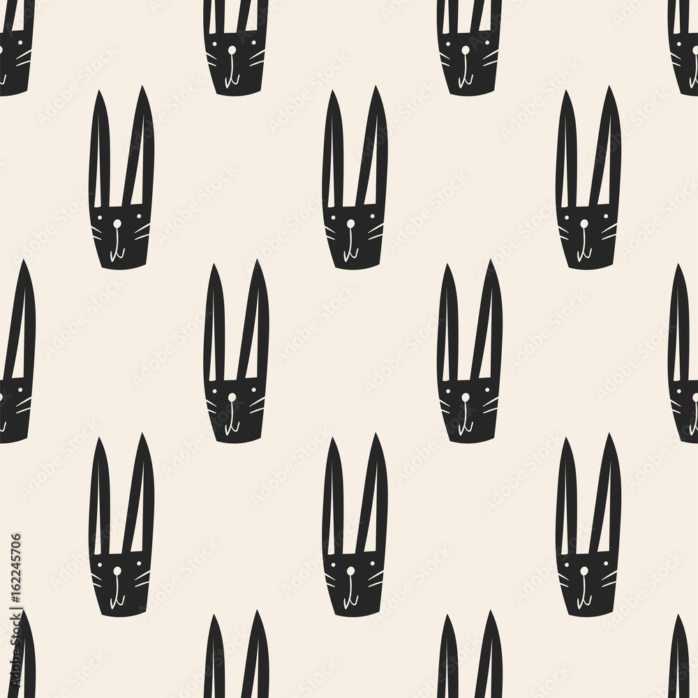 seamless rabbit pattern