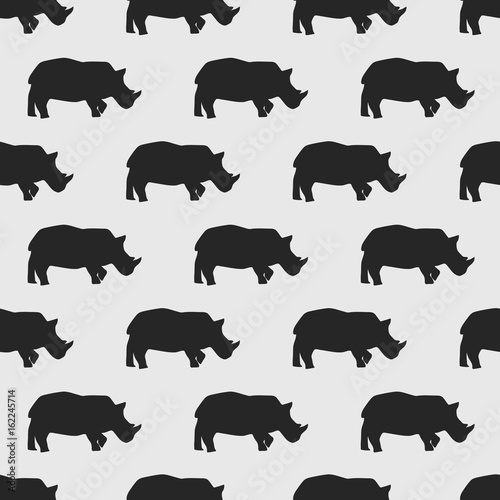 seamless rhino pattern