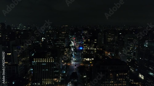 Wallpaper Mural Aerial View of Faria Lima Avenue in Sao Paulo, Brazil Torontodigital.ca