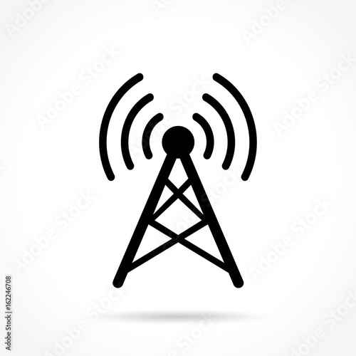 antenna icon on white background