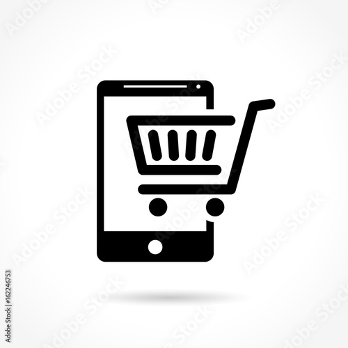 e-commerce icon on white background