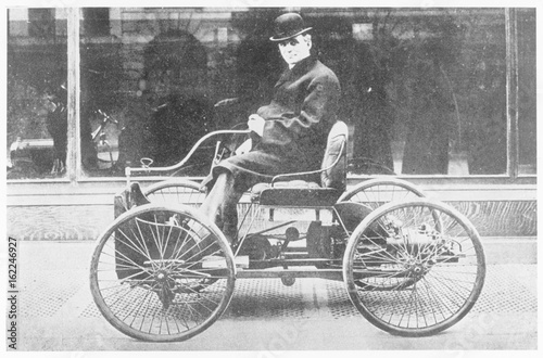 Fotografie, Obraz Ford's First Model - 1892. Date: 1892