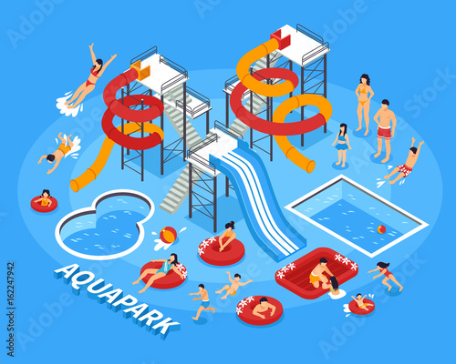 Water Park Illustration