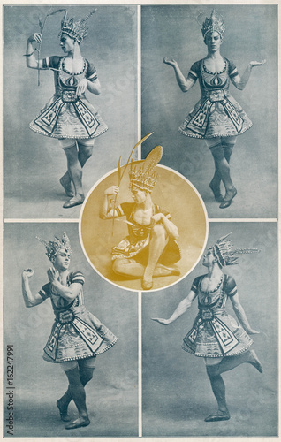 Vaslav Nijinsky - Blue God. Date: 1890 - 1950 photo