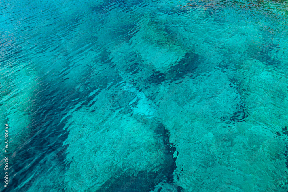 Turquoise mediterranean sea water