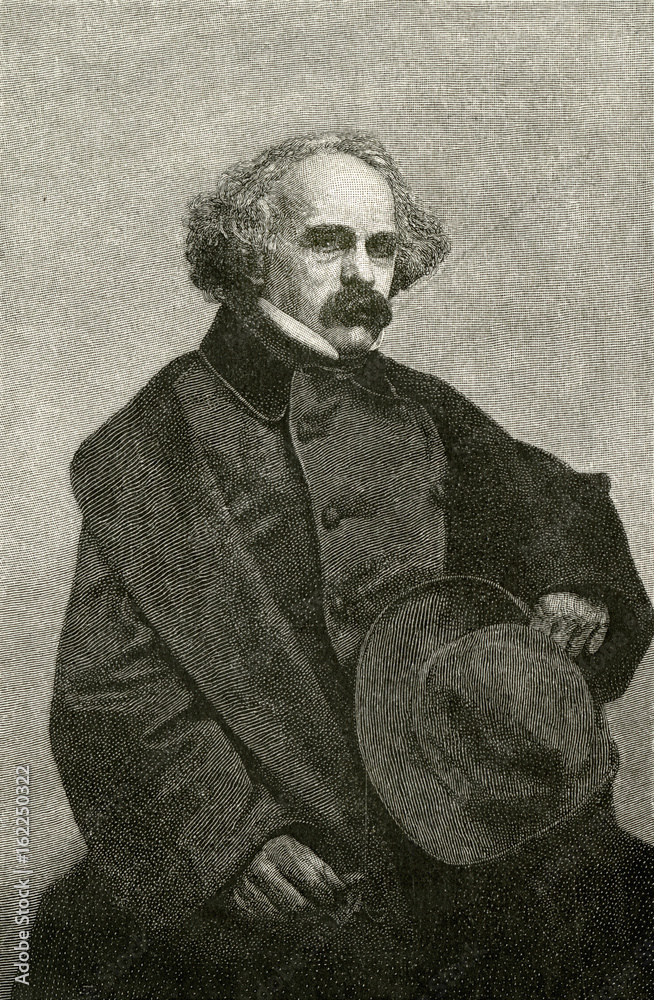 Obraz premium Nathaniel Hawthorne - 1862. Date: 1804 - 1864