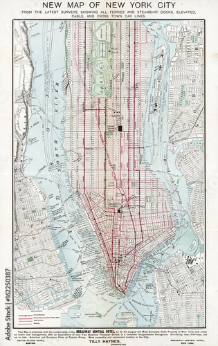 New York Street Plan - 1895. Date: 1895 © Archivist