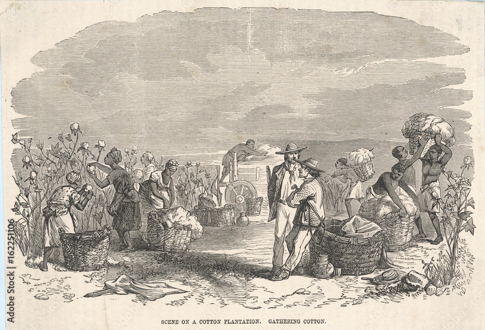 Slavery - North America. Date: circa 1860 - obrazy, fototapety, plakaty 