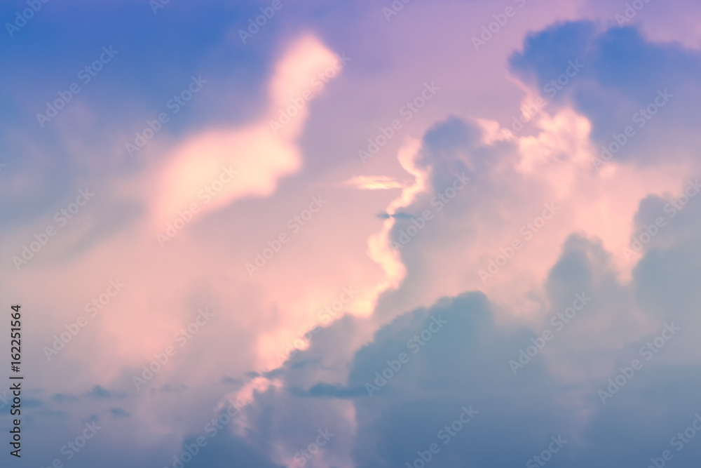 Color through clouds in the evening sky. Color through clouds in the evening sky.