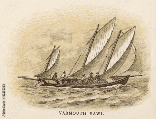 Yarmouth Yawl. Date: circa 1880