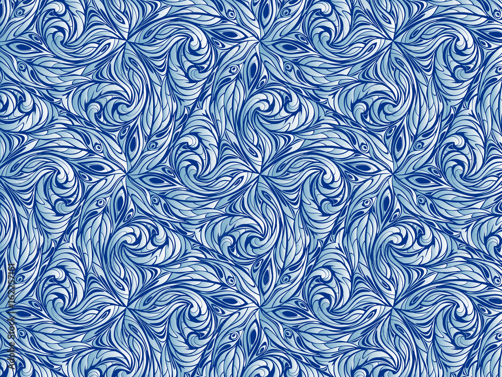 Blue abstract pattern.