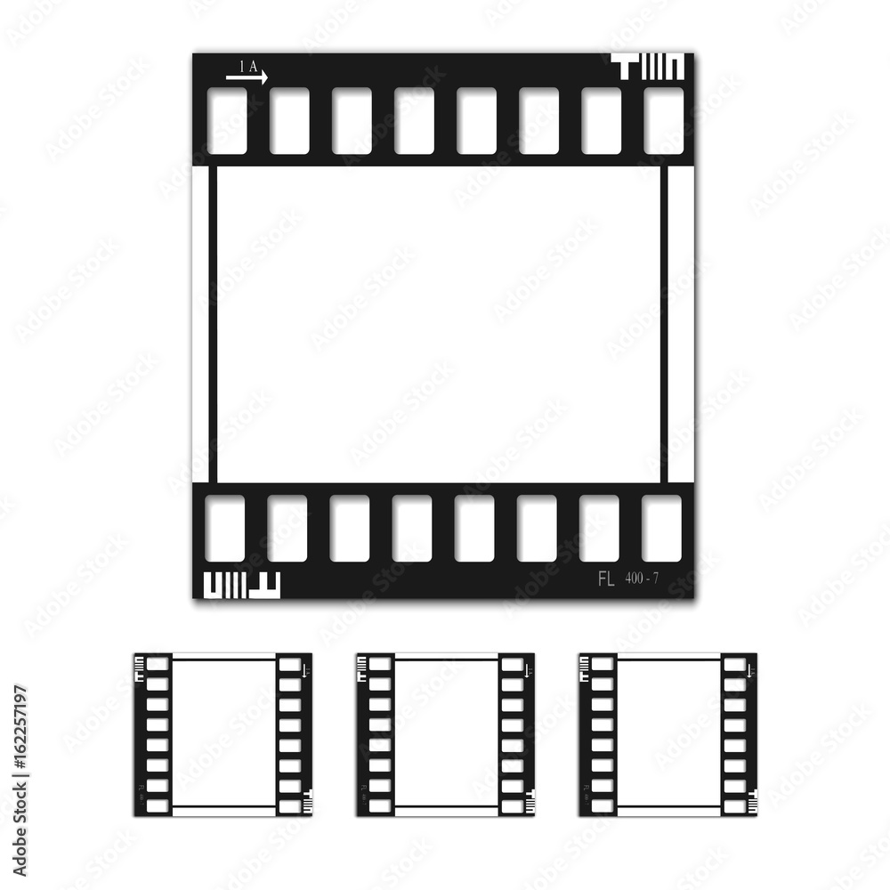 film, movie, photo, filmstrip set of film frame, vector illustration film, movie, photo, filmstrip set of film frame, vector illustration