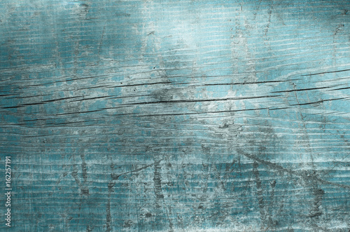 Texture of wood painted blue
