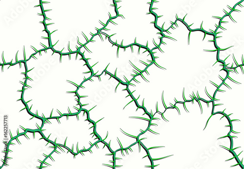 studded branches seamless pattern