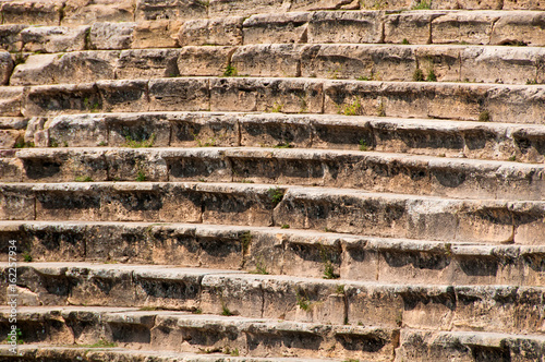Background from the steps of the ancient ruins of Hierapolis