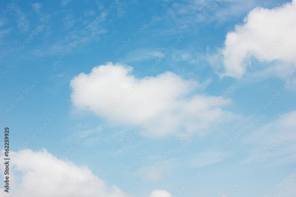 clouds in the blue sky background