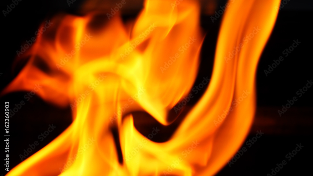 Abstract flame on black background Abstract flame on black background