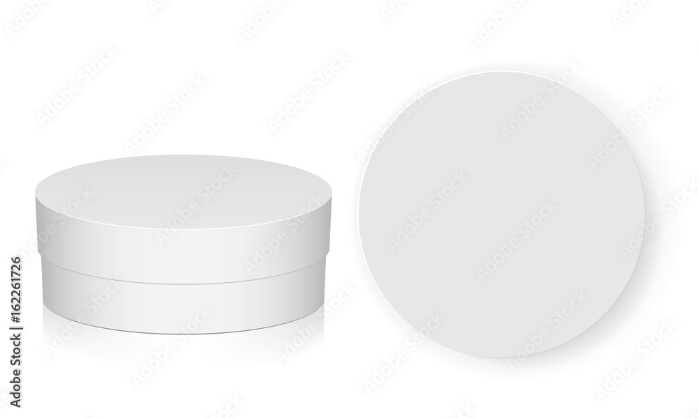 Round box for your design and logo. Round box for your design and logo.