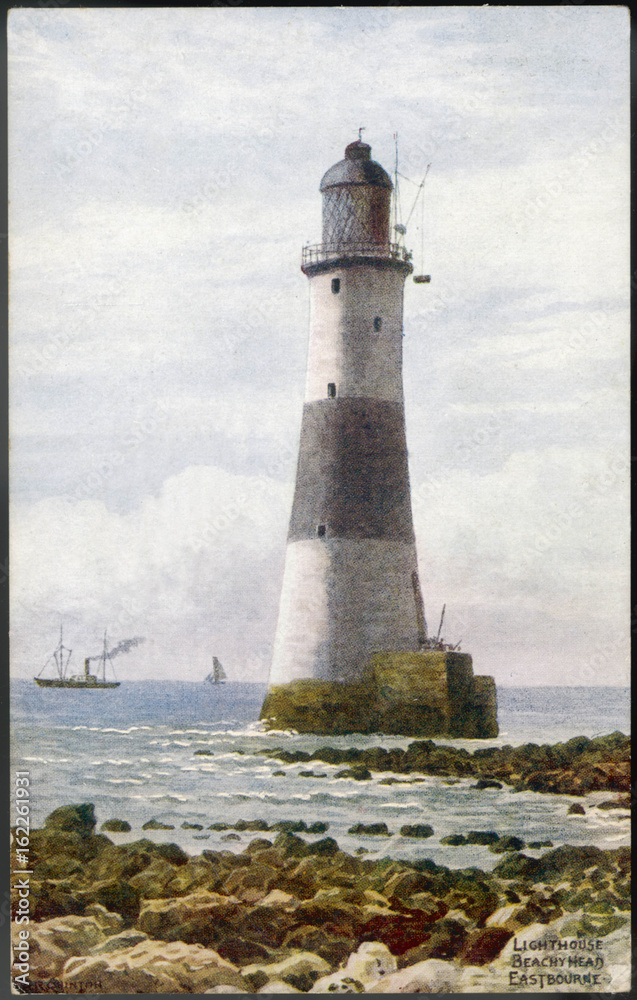 Beachy Head Lighthouse. Date: in 1921